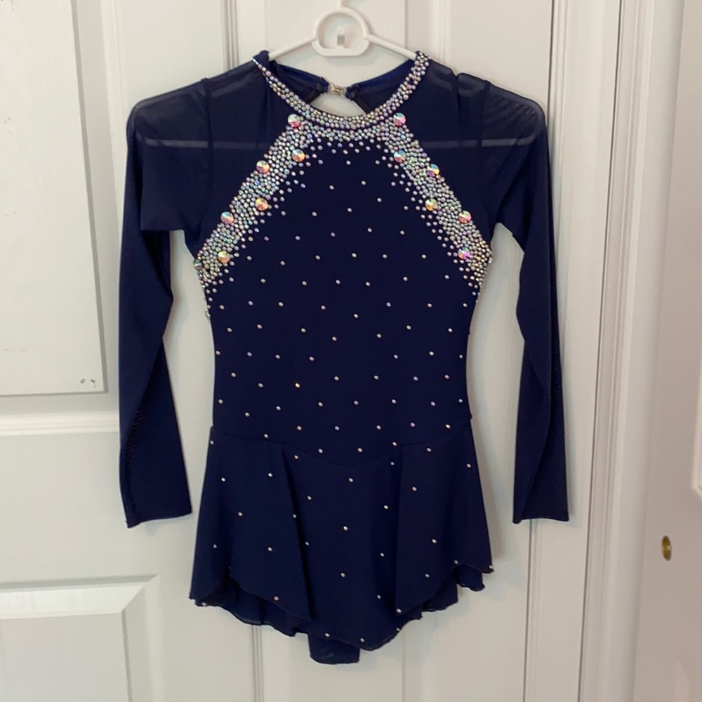 Navy “Ice Fairy” Competitive Figure Skating Dress